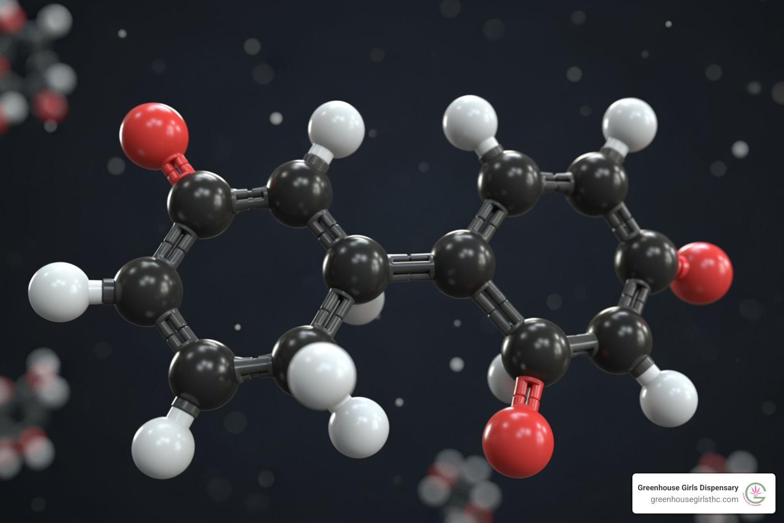 Molecular structure of THC - Hemp derived THC
