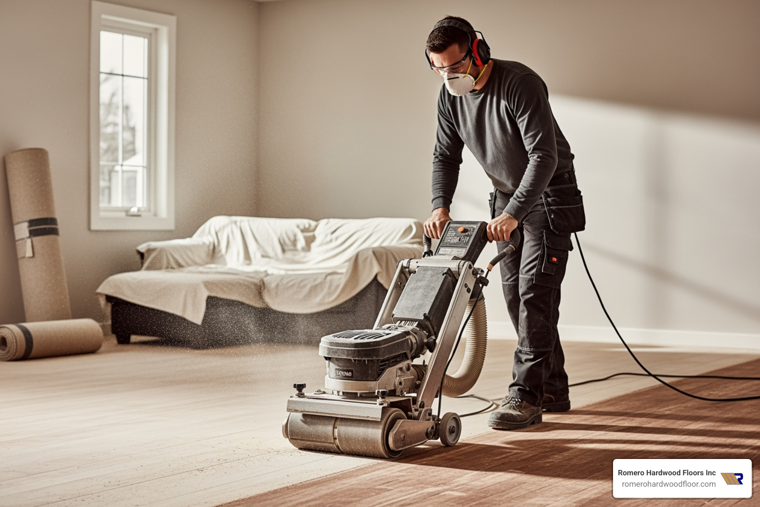 professional floor sander equipment - how much to refinish wood floors