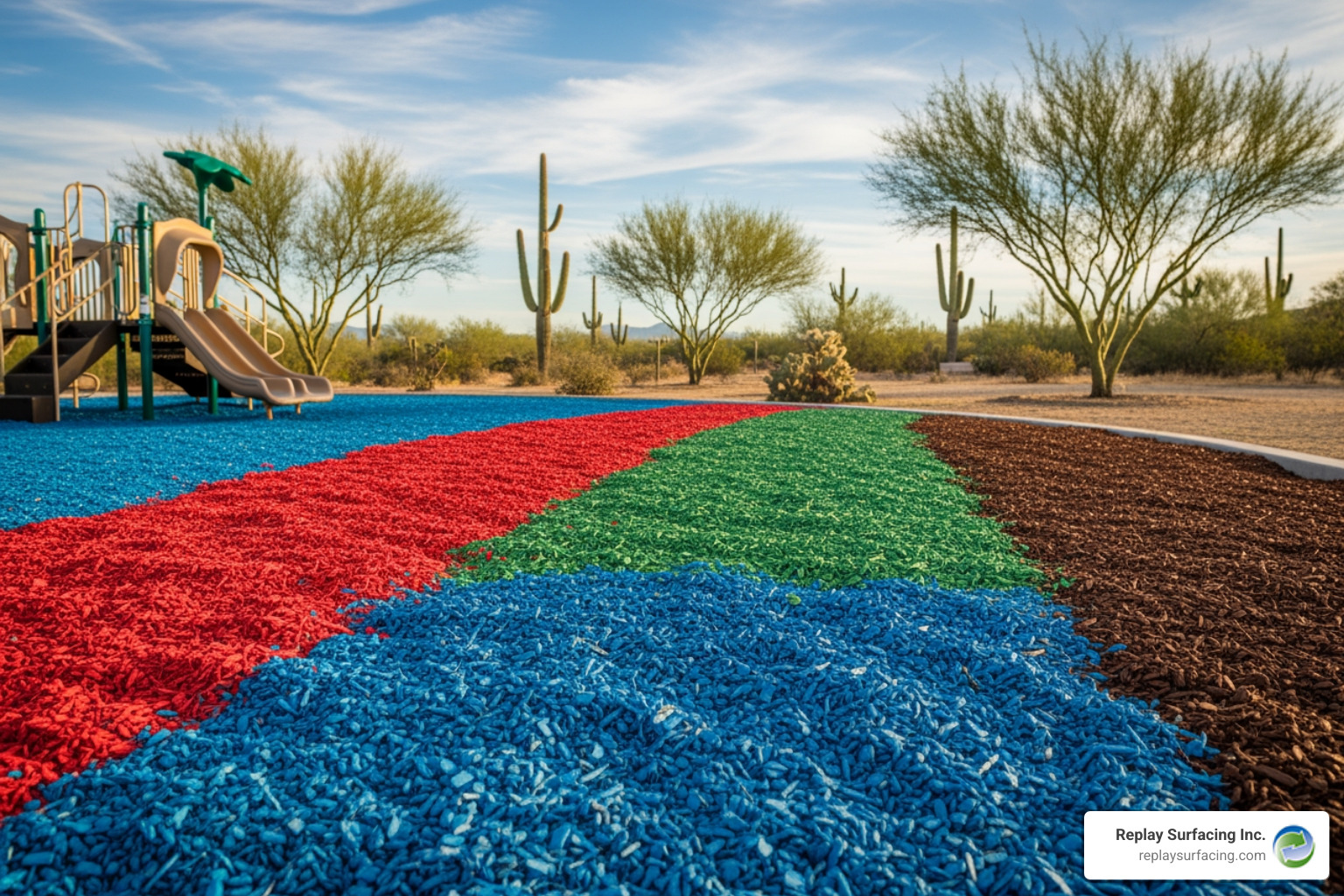 different types of rubber mulch in various colors, suitable for a playground in Tucson, AZ - best rubber mulch for playground different types of rubber mulch in various colors, suitable for a playground in Tucson, AZ - best rubber mulch for playground