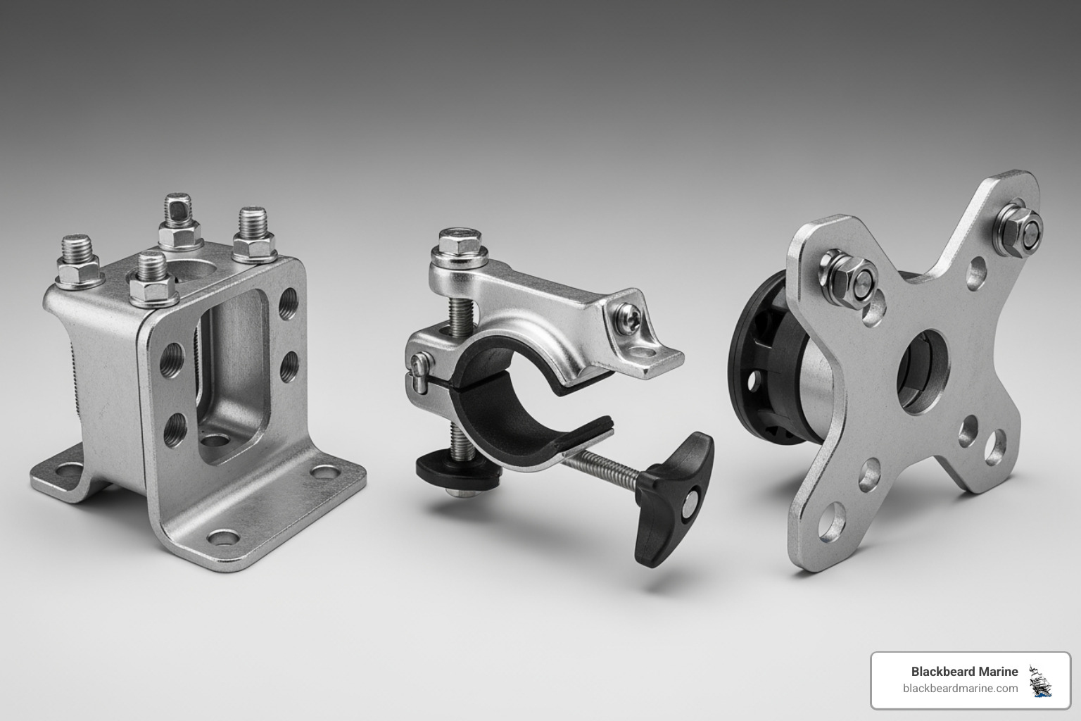 thumbnail interactive-video image 1 of Wicked Wing Marine Adjustable Trolling Motor Mounting Bracket For Jon Boats & Aluminum Boats 1 of 5