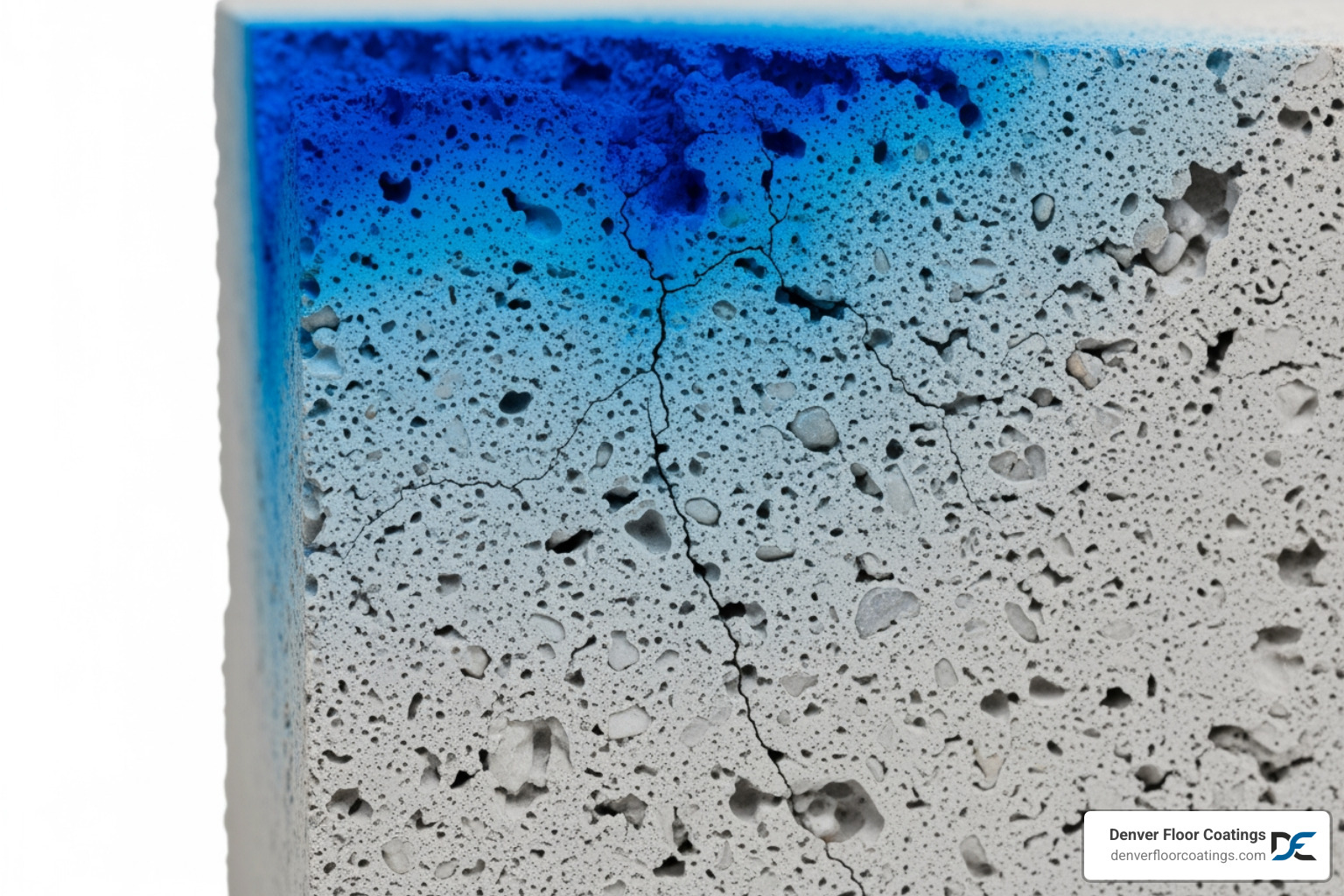 cross-section of concrete with dye penetrating - concrete dye stain cross-section of concrete with dye penetrating - concrete dye stain