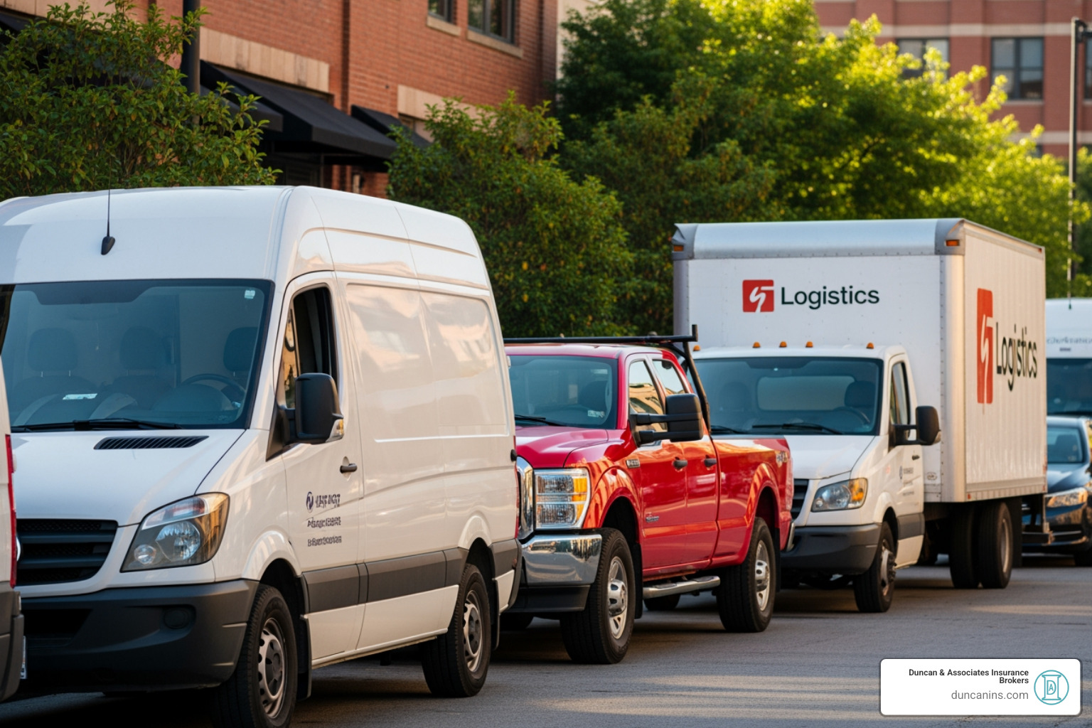 variety of commercial vehicles - independent contractor auto insurance