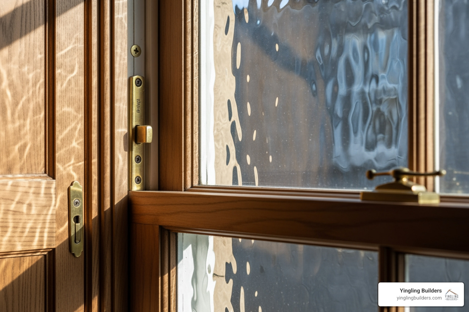 A beautifully restored window sash with original wavy glass, highlighting meticulous craftsmanship and attention to detail. - historic home renovation