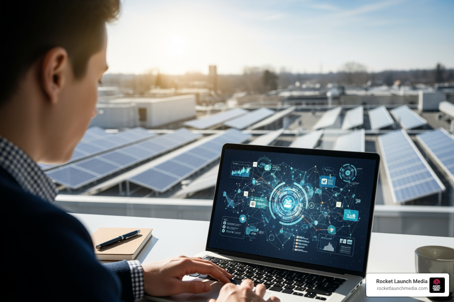 digital marketing strategy mind map for solar companies - solar lead generation campaign