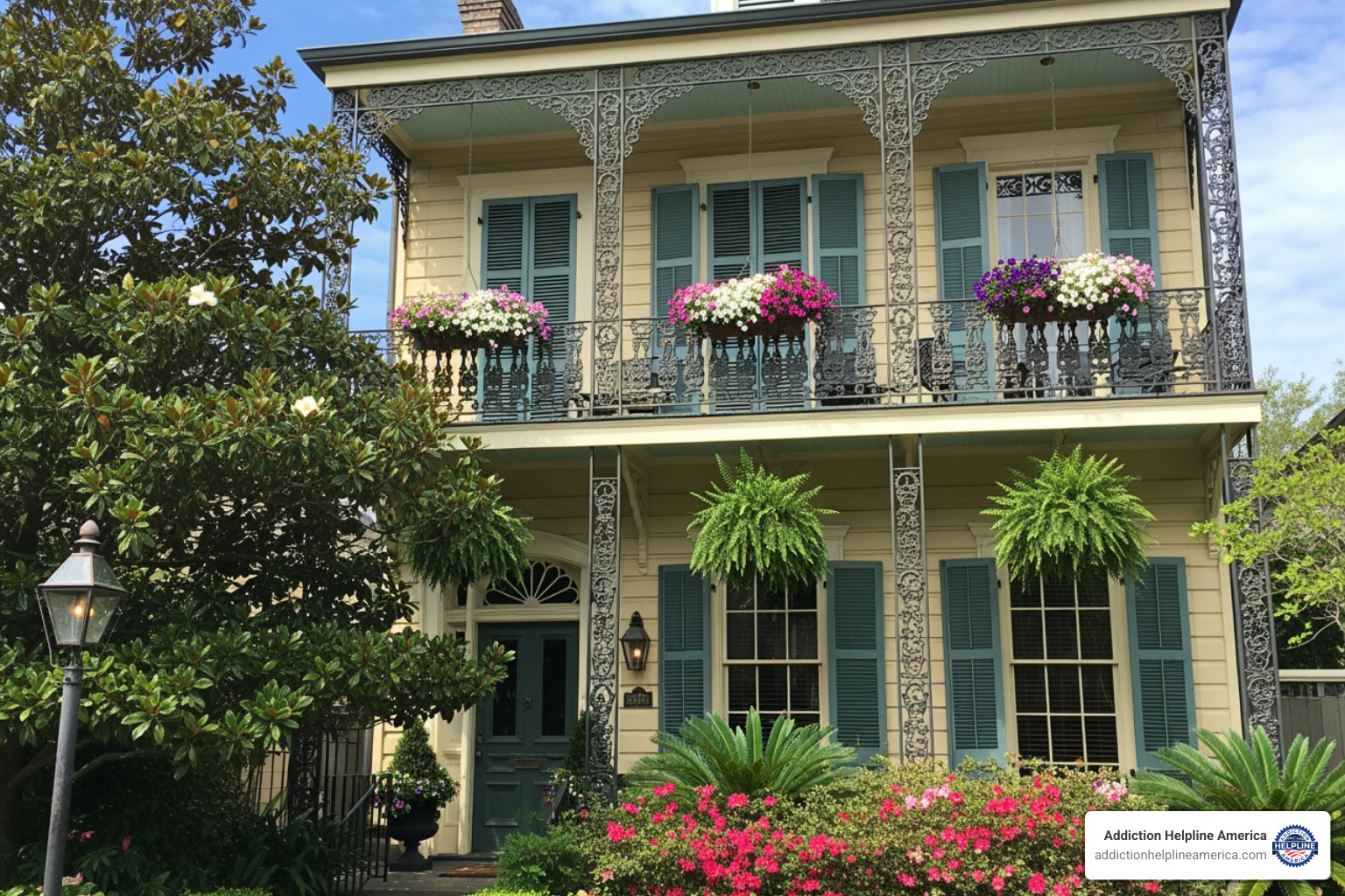 a classic New Orleans style residential home - Sober living New Orleans