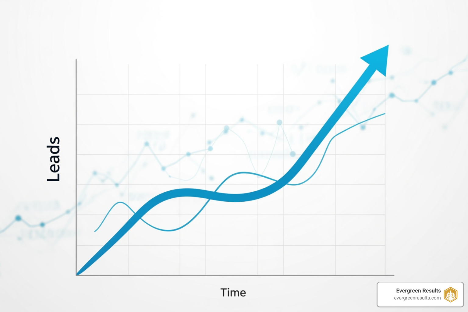 graph showing upward trend in leads - google ads management colorado springs