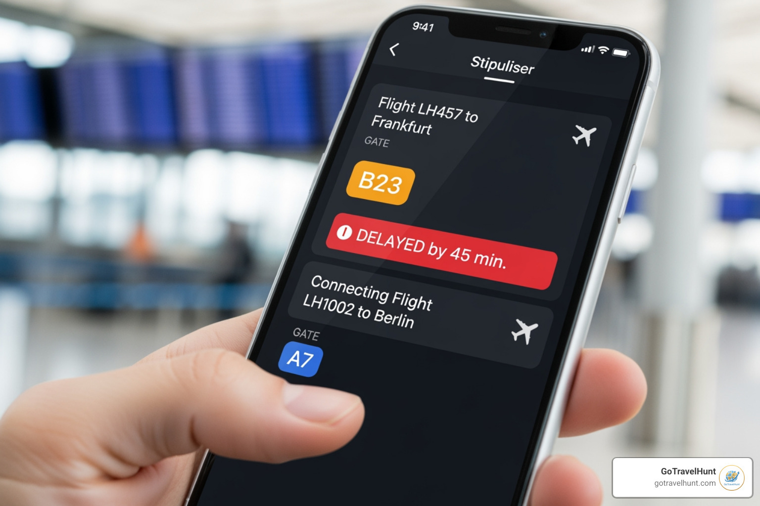 mobile app interface displaying a detailed itinerary and real-time flight alerts - travel scheduling software mobile app interface displaying a detailed itinerary and real-time flight alerts - travel scheduling software