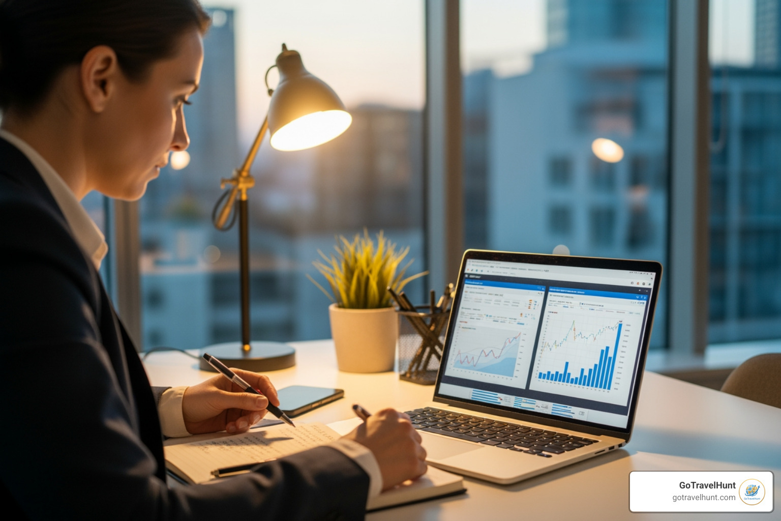 person on a laptop comparing different options - average cost of travel insurance with cancer