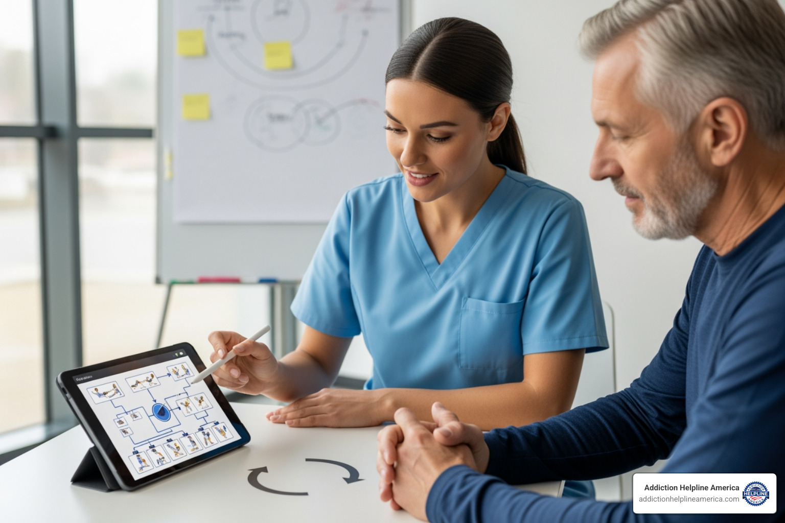 A diagram showing the READ Model, a circular flow with seven layers, starting from "Child and Family Set Goals" and moving through "Are Goals Realistic/Feasible?", "Communicate Prognosis/Adjust Goals", "Choose EB Interventions", "Choose EB Mode", "Choose EB Dose", and "Provide Intervention/Review Outcomes". Arrows indicate an iterative process and feedback loops between layers. - evidence based rehab