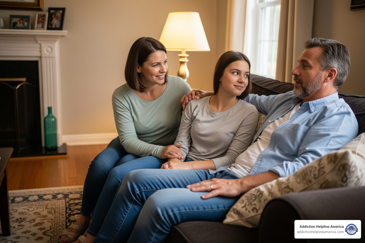 family talking together with a sense of relief and support - anonymous addiction help family talking together with a sense of relief and support - anonymous addiction help