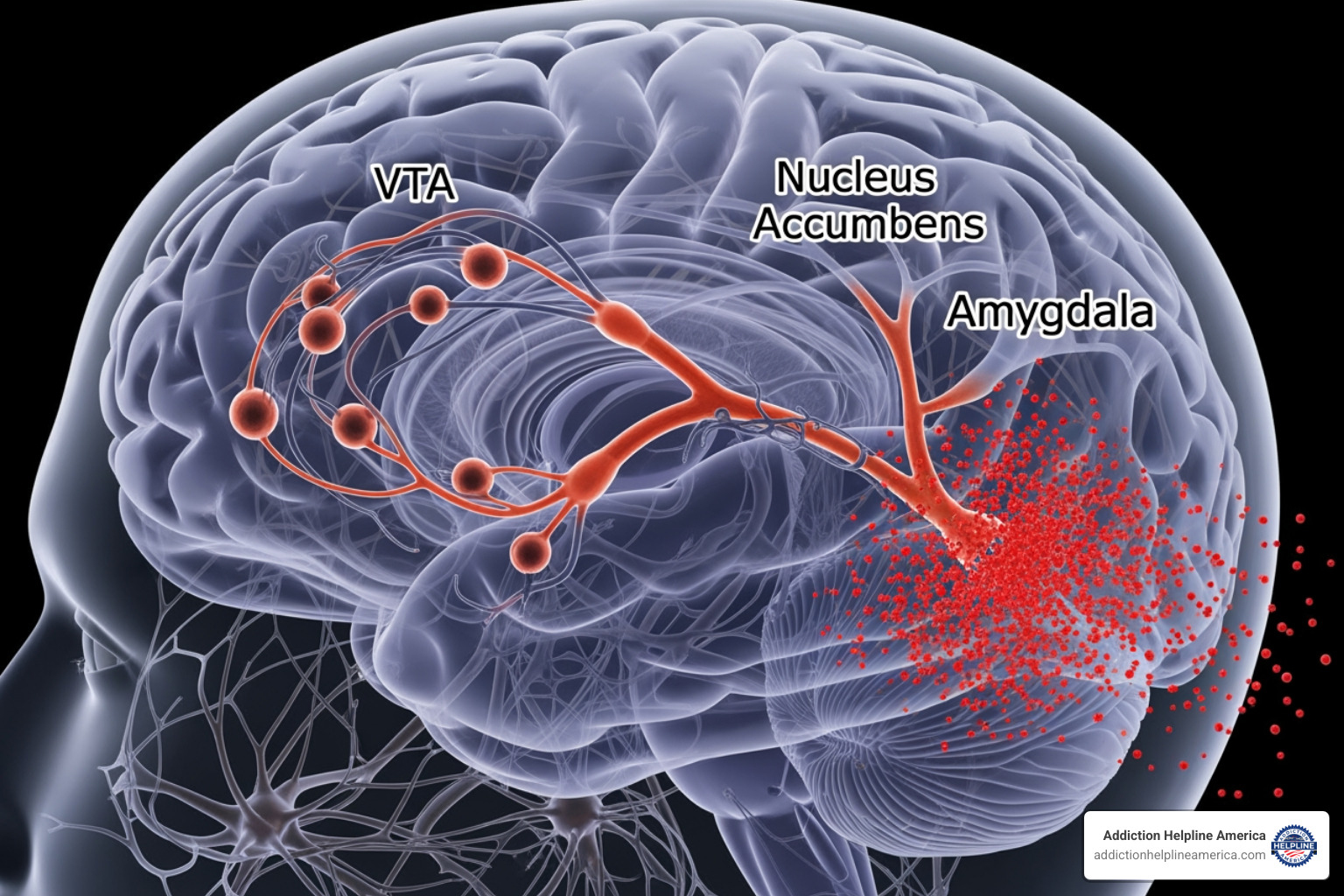 Image of a diagram showing how meth affects the brain's reward pathway - meth addiction recovery