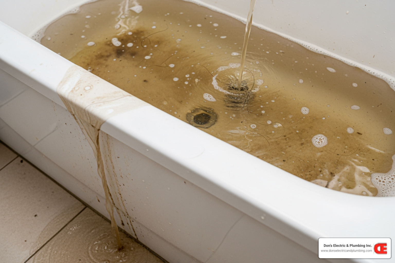 Water backing up into a bathtub - emergency drain service minden Water backing up into a bathtub - emergency drain service minden