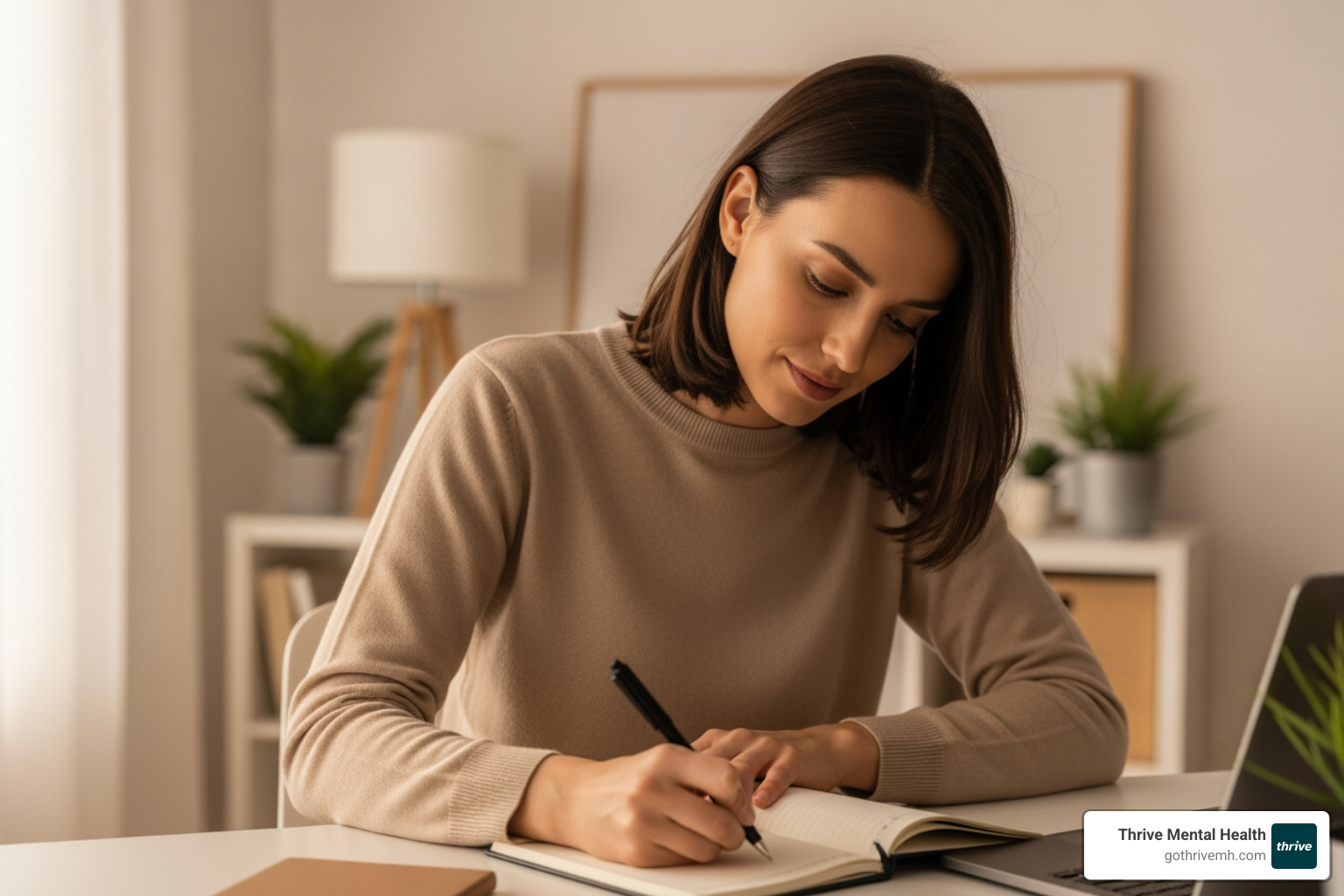 Person writing a mental health crisis plan for ongoing support in Florida - mental health crisis services