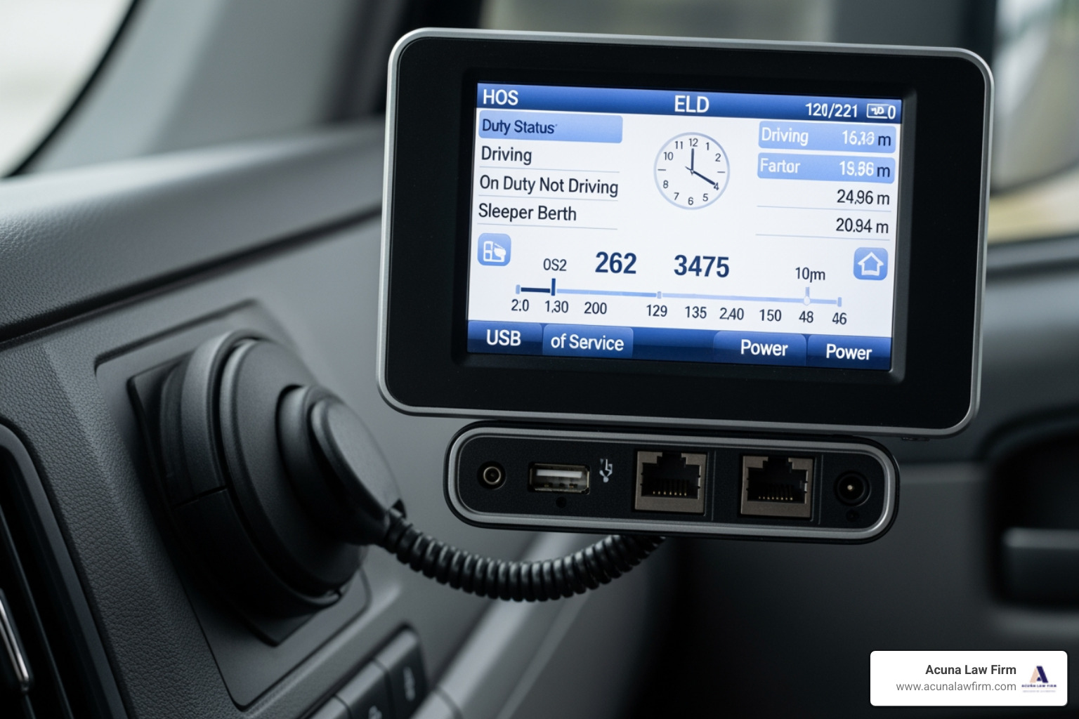 a truck's 'black box' or Electronic Logging Device (ELD) - tractor trailer accident lawsuit