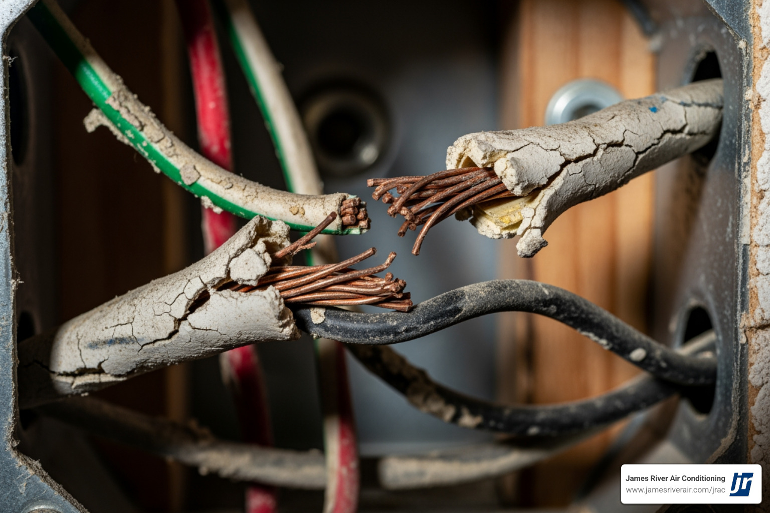 old, frayed wiring - electrical broken in montpelier, va