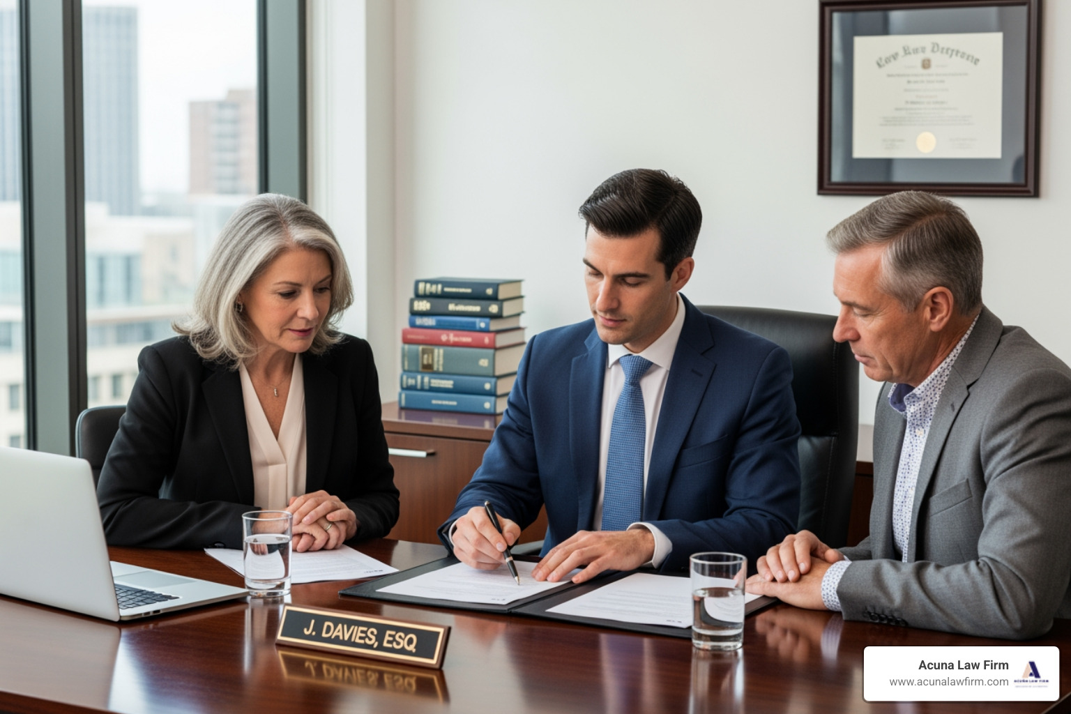 lawyer and client in a consultation - abogados de mala practica medica