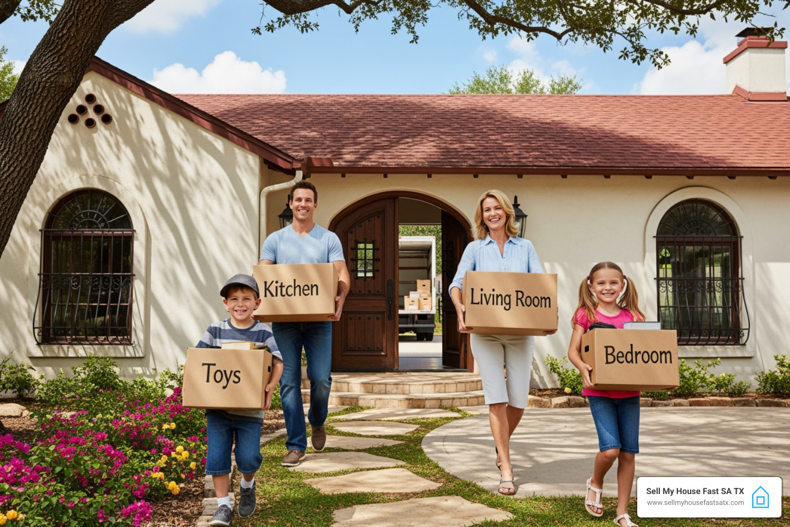 Happy family moving out of their San Antonio home - should i get an appraisal before selling my house Happy family moving out of their San Antonio home - should i get an appraisal before selling my house