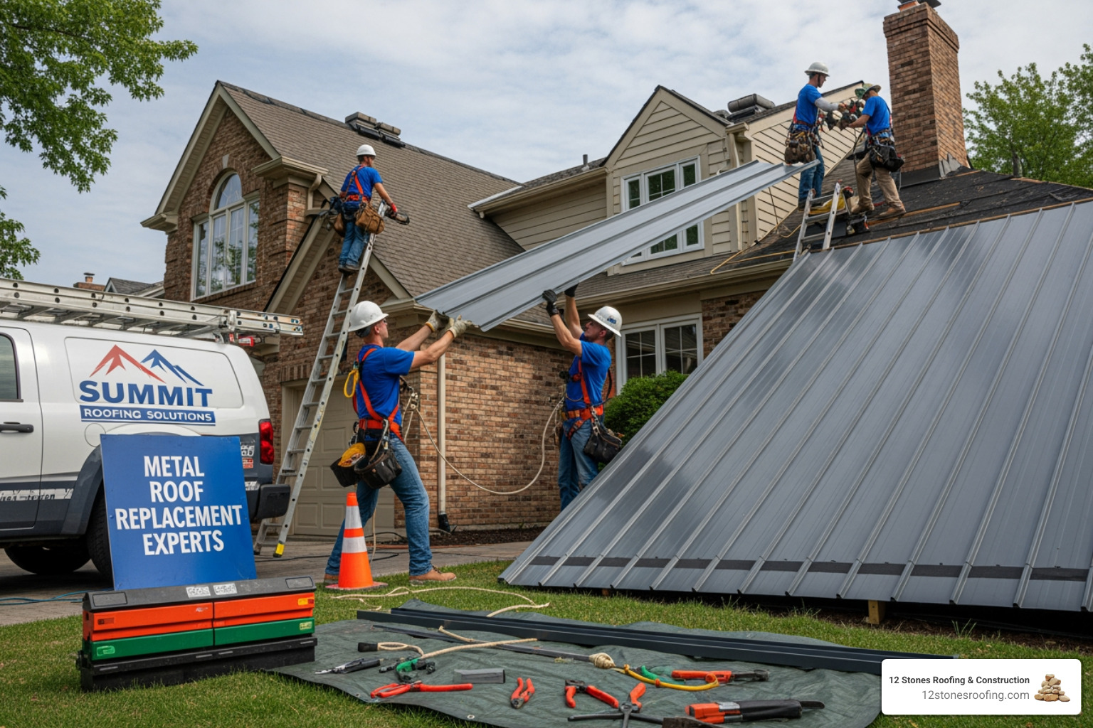 display board with various metal roofing materials and color samples - metal roof replacement company display board with various metal roofing materials and color samples - metal roof replacement company