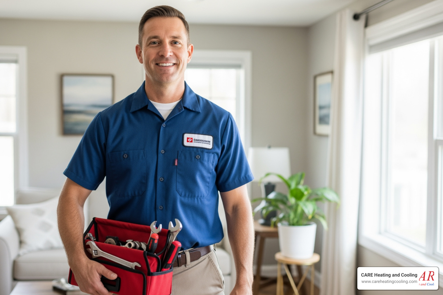 friendly, professional technician with a toolkit - gas furnace installation westerville friendly, professional technician with a toolkit - gas furnace installation westerville