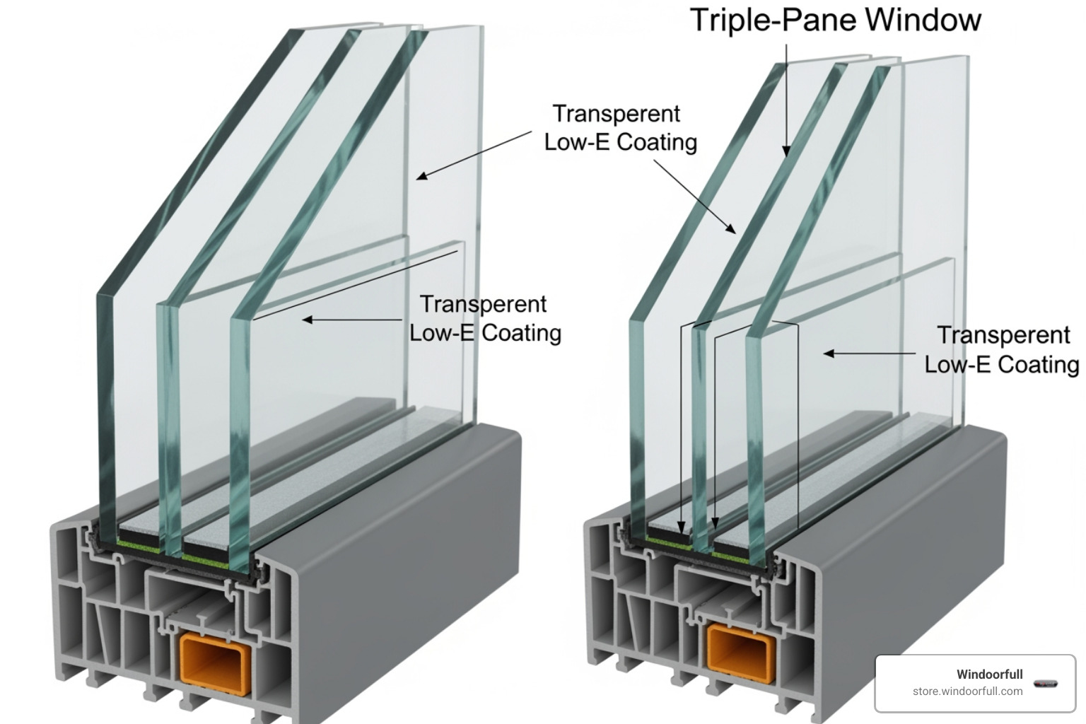 cross-section of double-pane and triple-pane glass with Low-E coating - tilt and turn windows price cross-section of double-pane and triple-pane glass with Low-E coating - tilt and turn windows price