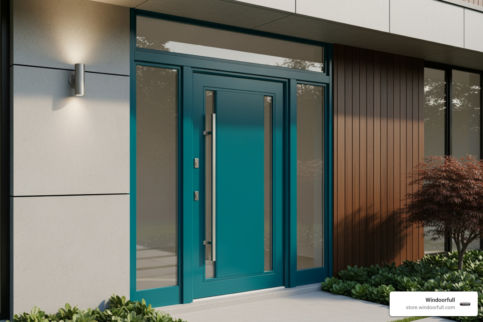 Customized uPVC tilt and turn door in a unique color - upvc tilt and turn doors Customized uPVC tilt and turn door in a unique color - upvc tilt and turn doors