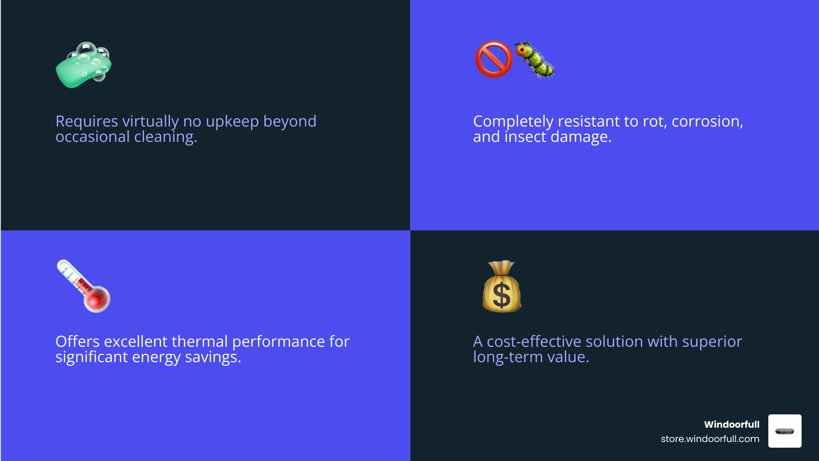 Comparison of uPVC to traditional window materials - upvc modern windows infographic 4_facts_emoji_blue Comparison of uPVC to traditional window materials - upvc modern windows infographic 4_facts_emoji_blue