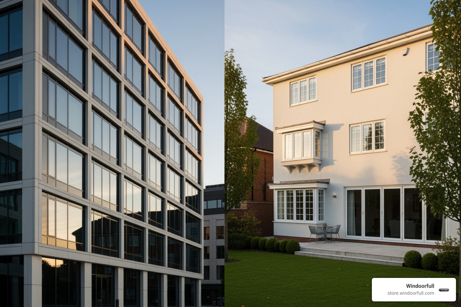 modern building with aluminium windows and residential home with uPVC windows - are aluminium windows better than upvc modern building with aluminium windows and residential home with uPVC windows - are aluminium windows better than upvc