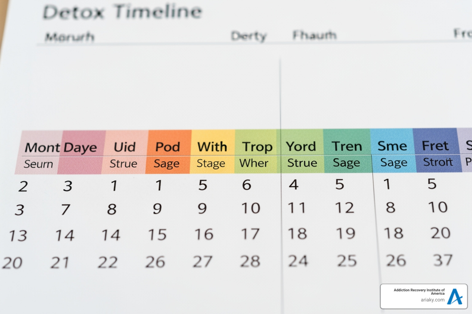 Adderall detox timeline calendar - Adderall detox process
