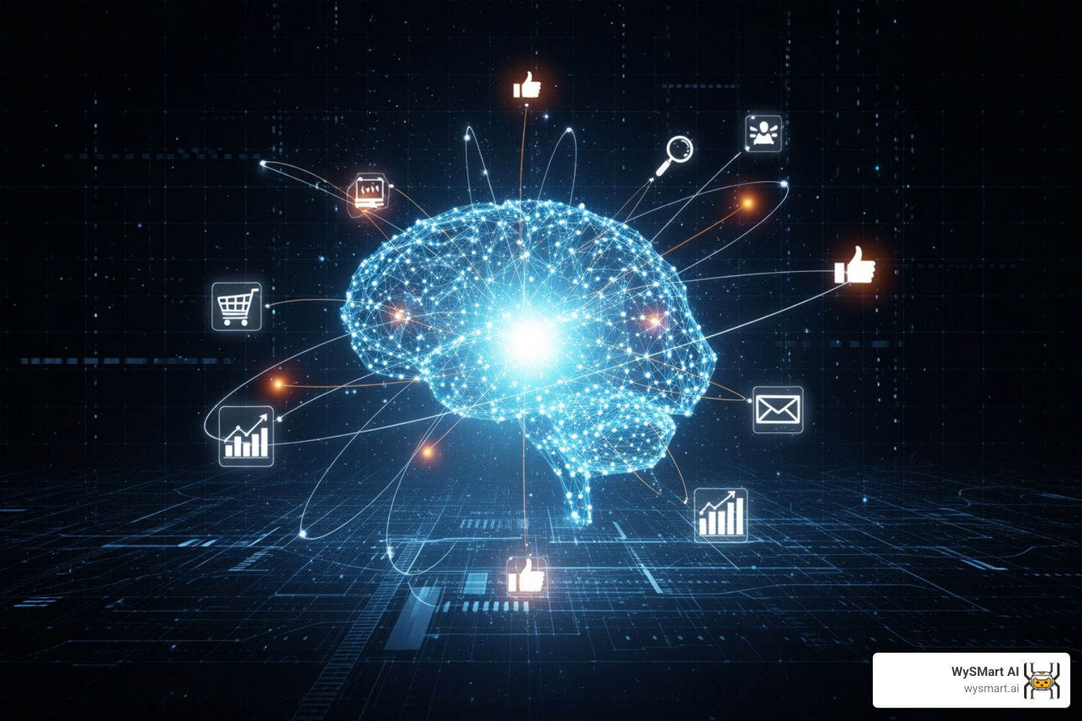 A flowchart illustrating the iterative steps of an AI marketing strategy from goal definition and data collection to tool selection, team upskilling, and continuous optimization - AI driven marketing strategy