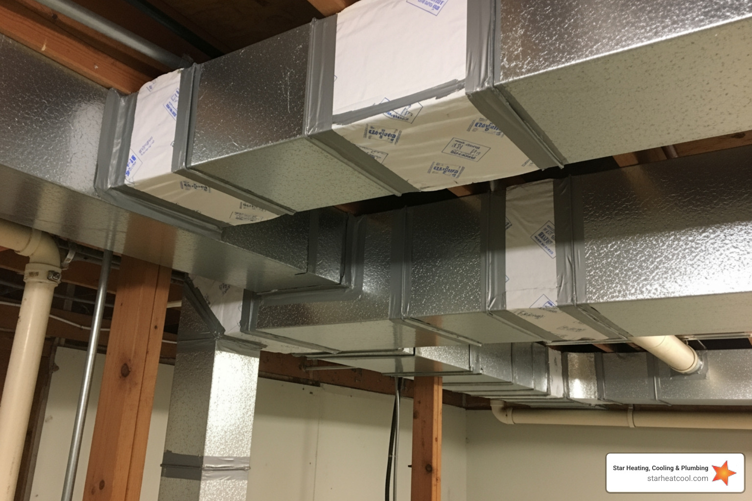 sealed ductwork in a basement or attic - heating blowing cold air in anderson in sealed ductwork in a basement or attic - heating blowing cold air in anderson in