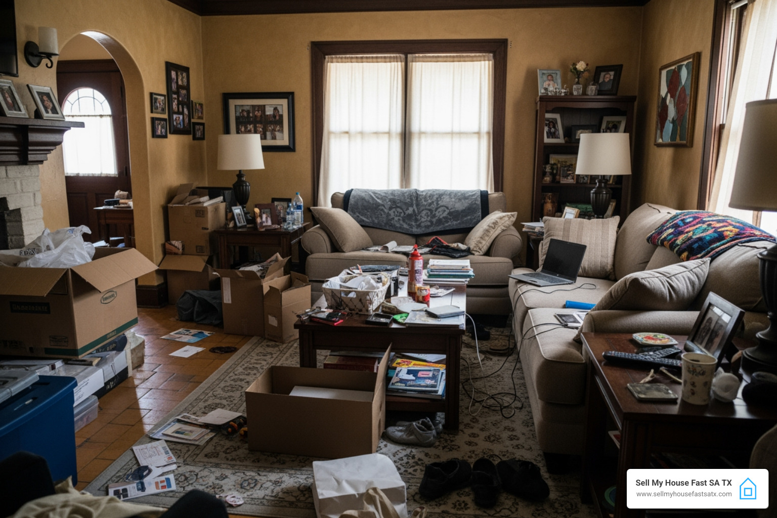 San Antonio home cluttered before staging - why houses don't sell fast. - why is my house not selling San Antonio home cluttered before staging - why houses don't sell fast. - why is my house not selling