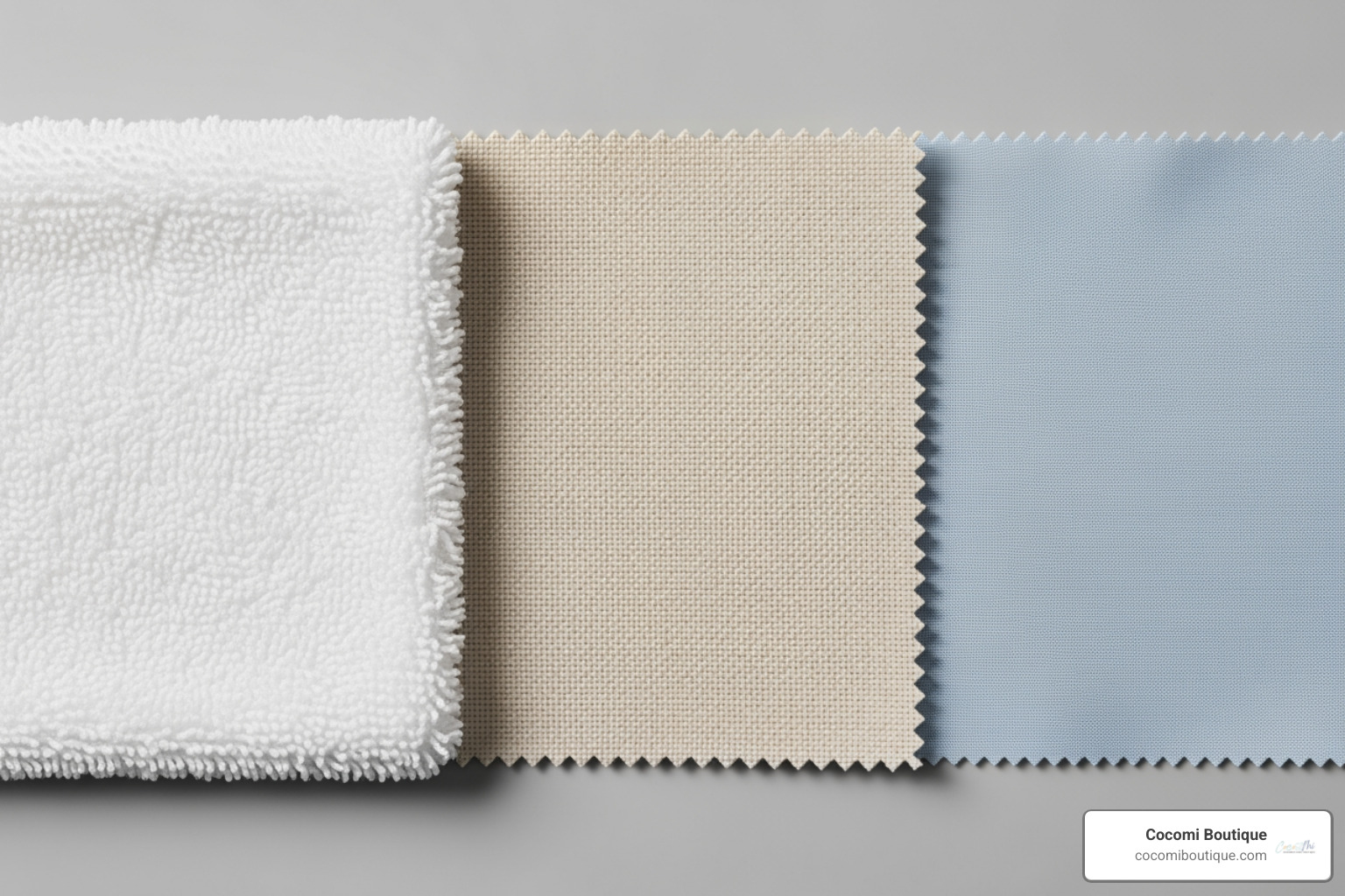 different fabric textures like terry cloth, organic cotton, and bamboo - baby beach towel