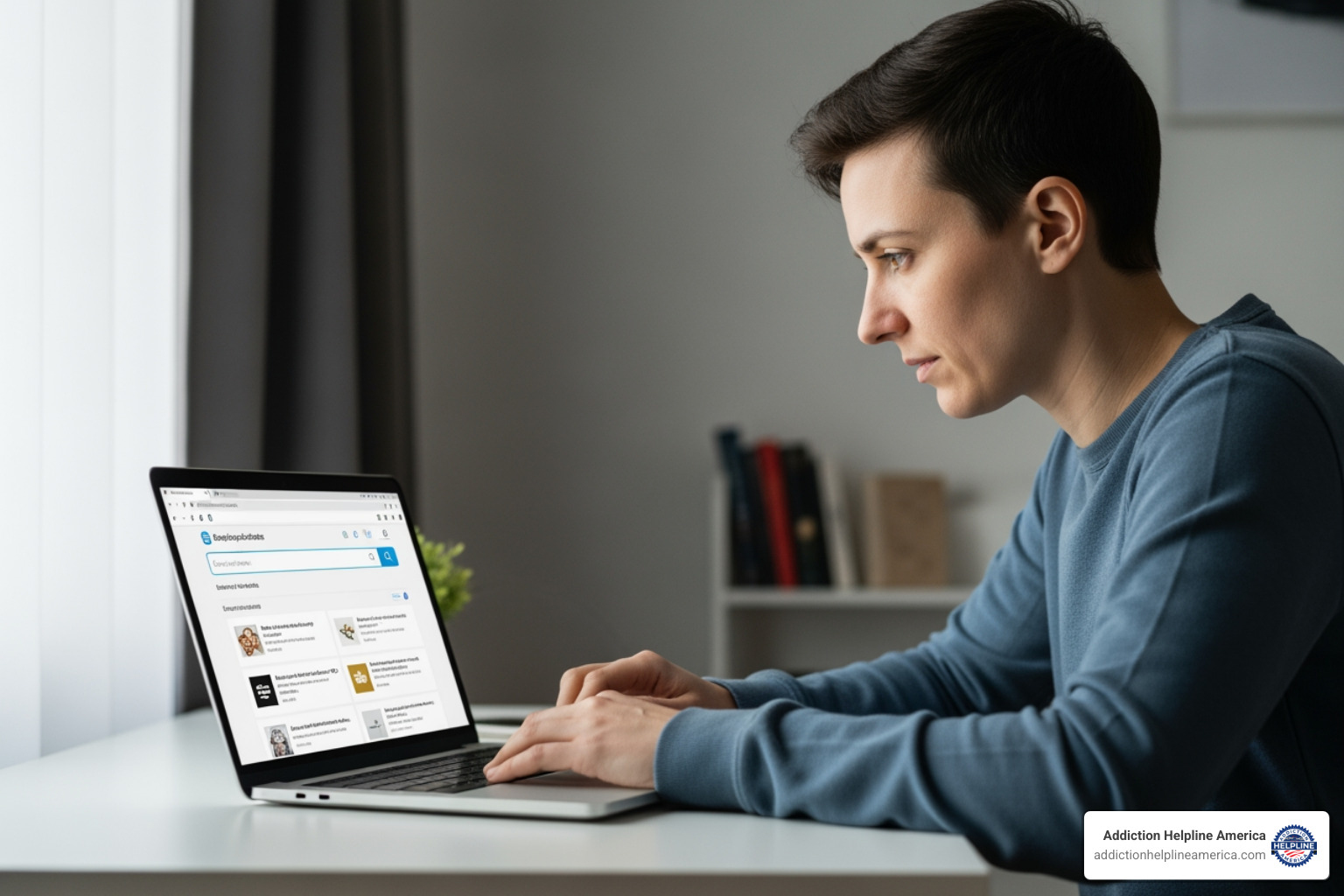 person using a laptop to search for facilities - detox hospital near me person using a laptop to search for facilities - detox hospital near me