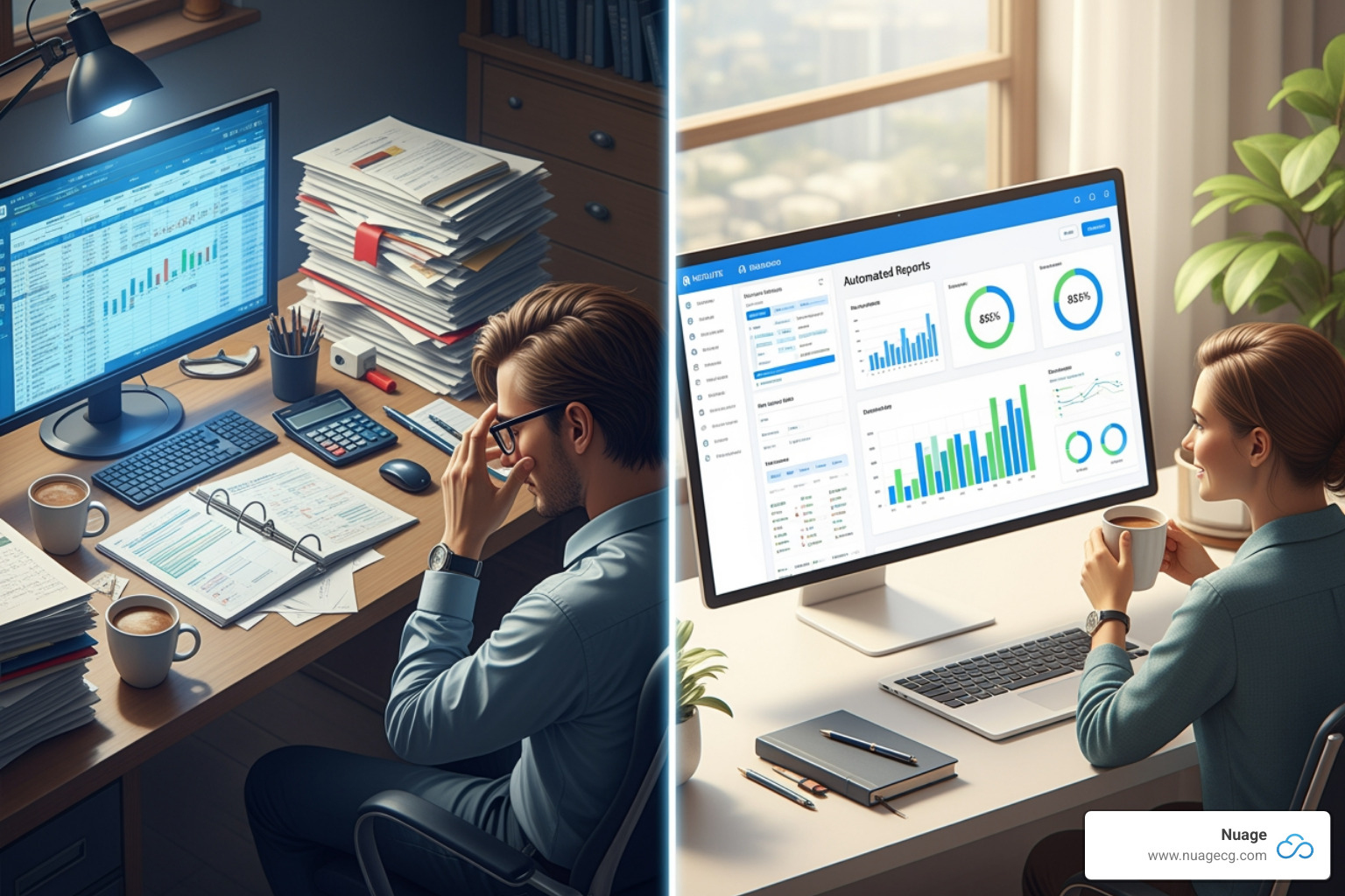 Power BI dashboard visualizing NetSuite sales data - Automate NetSuite reporting