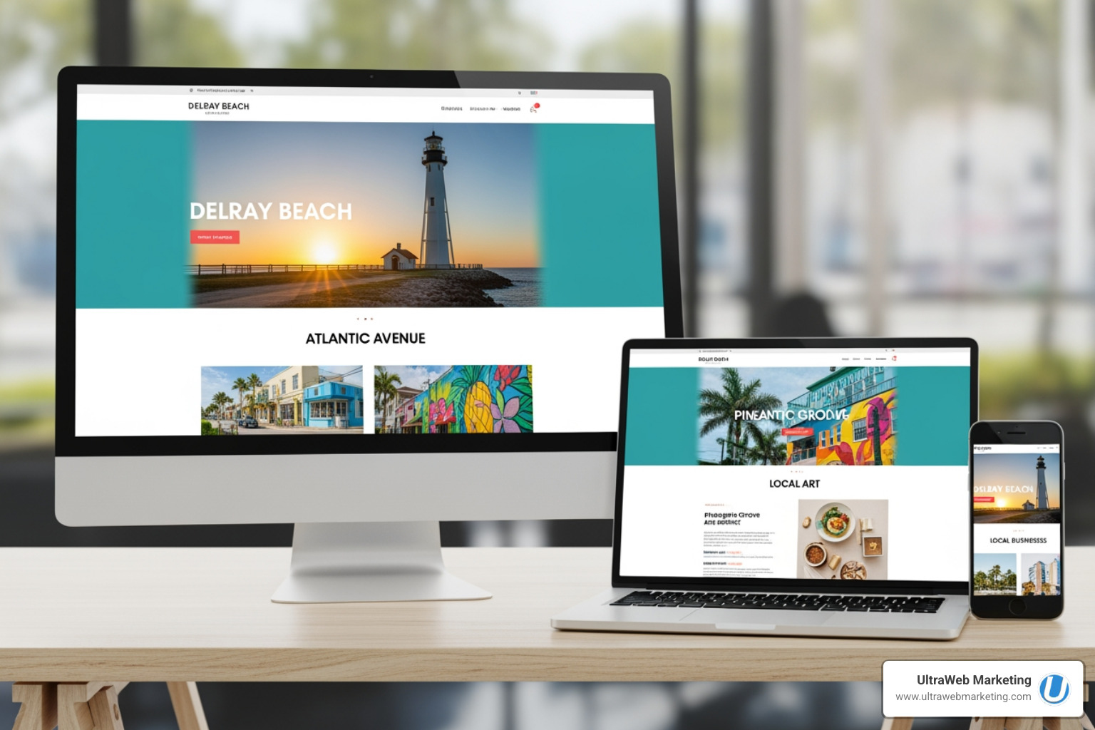 A ghostly figure hovers over a split-screen showing an outdated, cluttered website on the left (with cobwebs and broken links) and a modern, clean website design on the right (with bright, clear navigation and engaging imagery). Text reads: "Don't let your website be a ghost of its former self!" - delray beach website design A ghostly figure hovers over a split-screen showing an outdated, cluttered website on the left (with cobwebs and broken links) and a modern, clean website design on the right (with bright, clear navigation and engaging imagery). Text reads: "Don't let your website be a ghost of its former self!" - delray beach website design