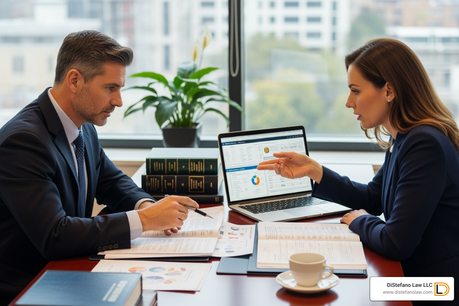 of a lawyer reviewing medical records with an expert - medical malpractice lawyers of a lawyer reviewing medical records with an expert - medical malpractice lawyers