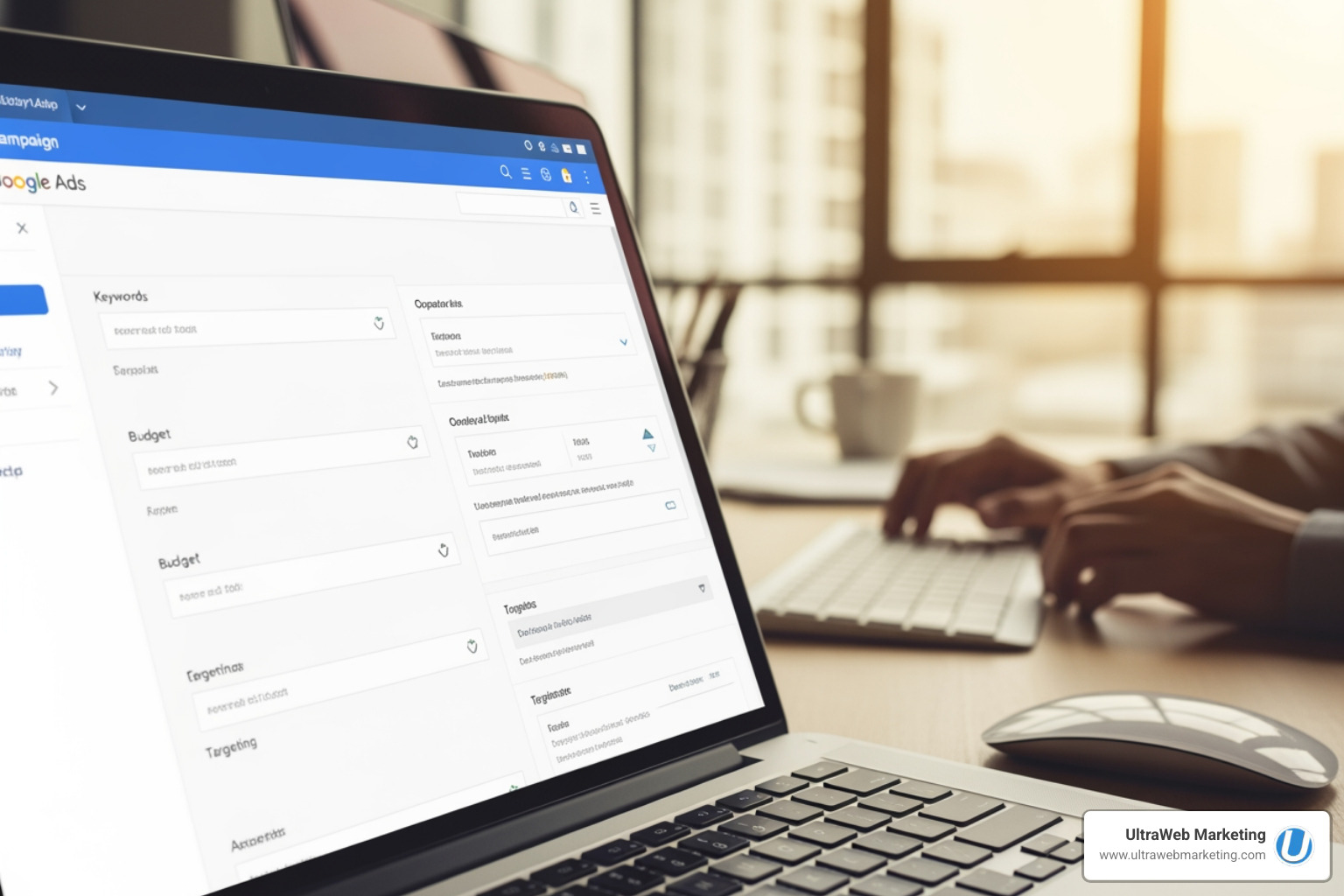 A Google Search Ad example for a local service. Headline: "Expert Plumbers Boca Raton - 24/7 Emergency Service", Description: "Fast, Reliable Plumbing Solutions. Licensed & Insured. Call Today!", Sitelinks: "Drain Cleaning", "Water Heaters", "Request a Quote", "Our Reviews" - Google Ads campaign setup A Google Search Ad example for a local service. Headline: "Expert Plumbers Boca Raton - 24/7 Emergency Service", Description: "Fast, Reliable Plumbing Solutions. Licensed & Insured. Call Today!", Sitelinks: "Drain Cleaning", "Water Heaters", "Request a Quote", "Our Reviews" - Google Ads campaign setup