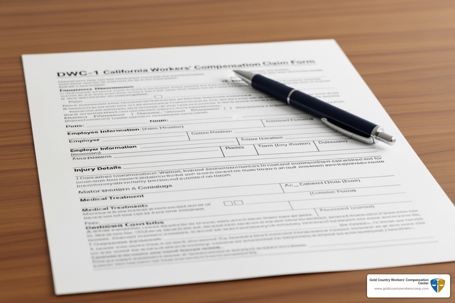 DWC-1 claim form - workers comp attorney in sacramento