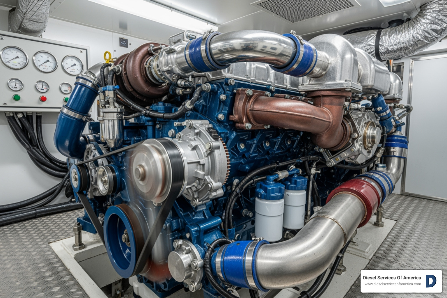 smooth-running marine diesel engine on a clean vessel - Diesel engine service kit