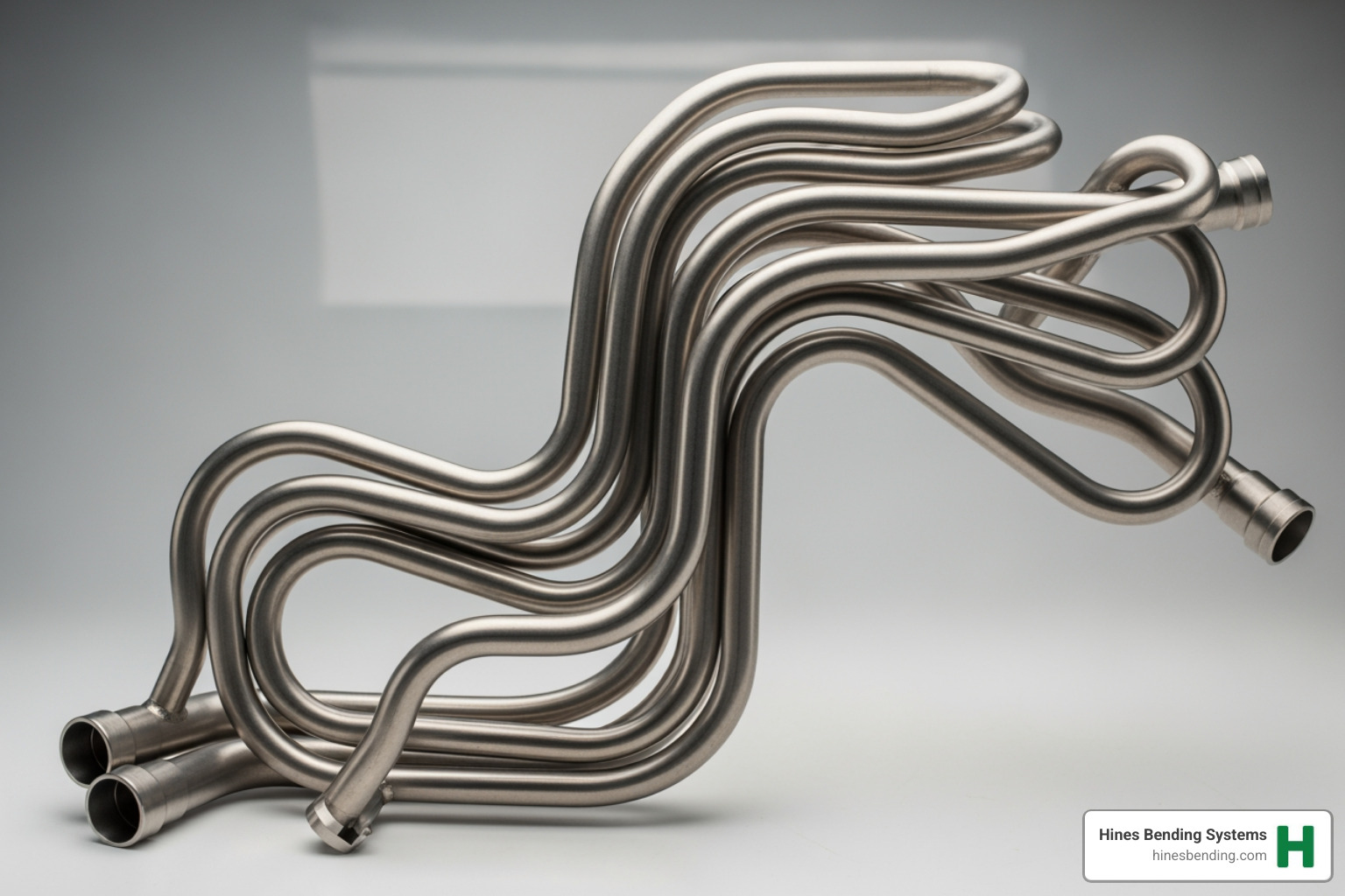 complex, multi-bend part made for the aerospace industry - mandrel tubing bender for sale