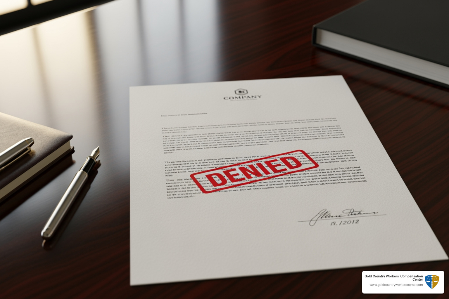 denial letter from an insurance company - Workers comp lawyer California denial letter from an insurance company - Workers comp lawyer California