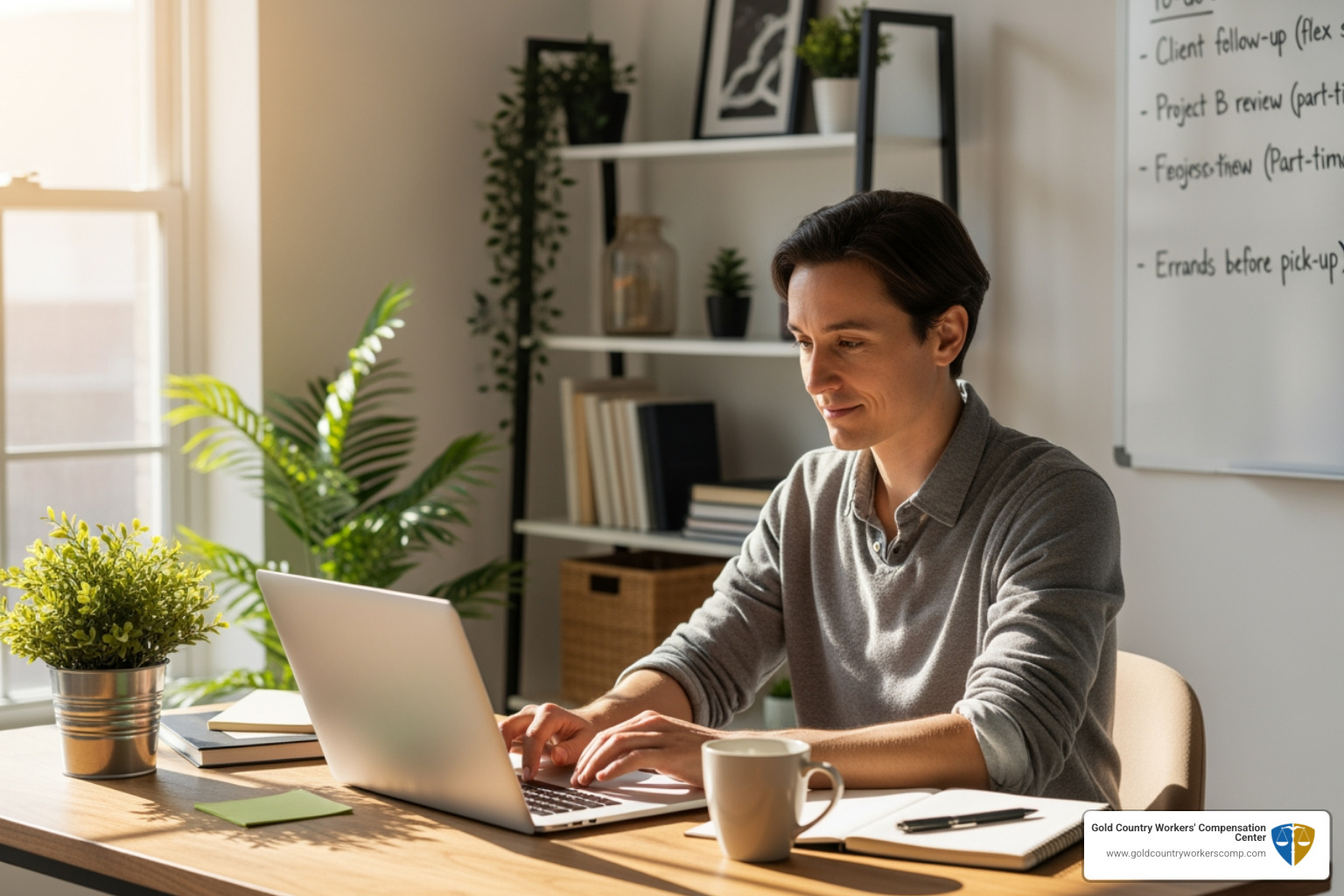 person working at computer part-time - Social Security disability advice