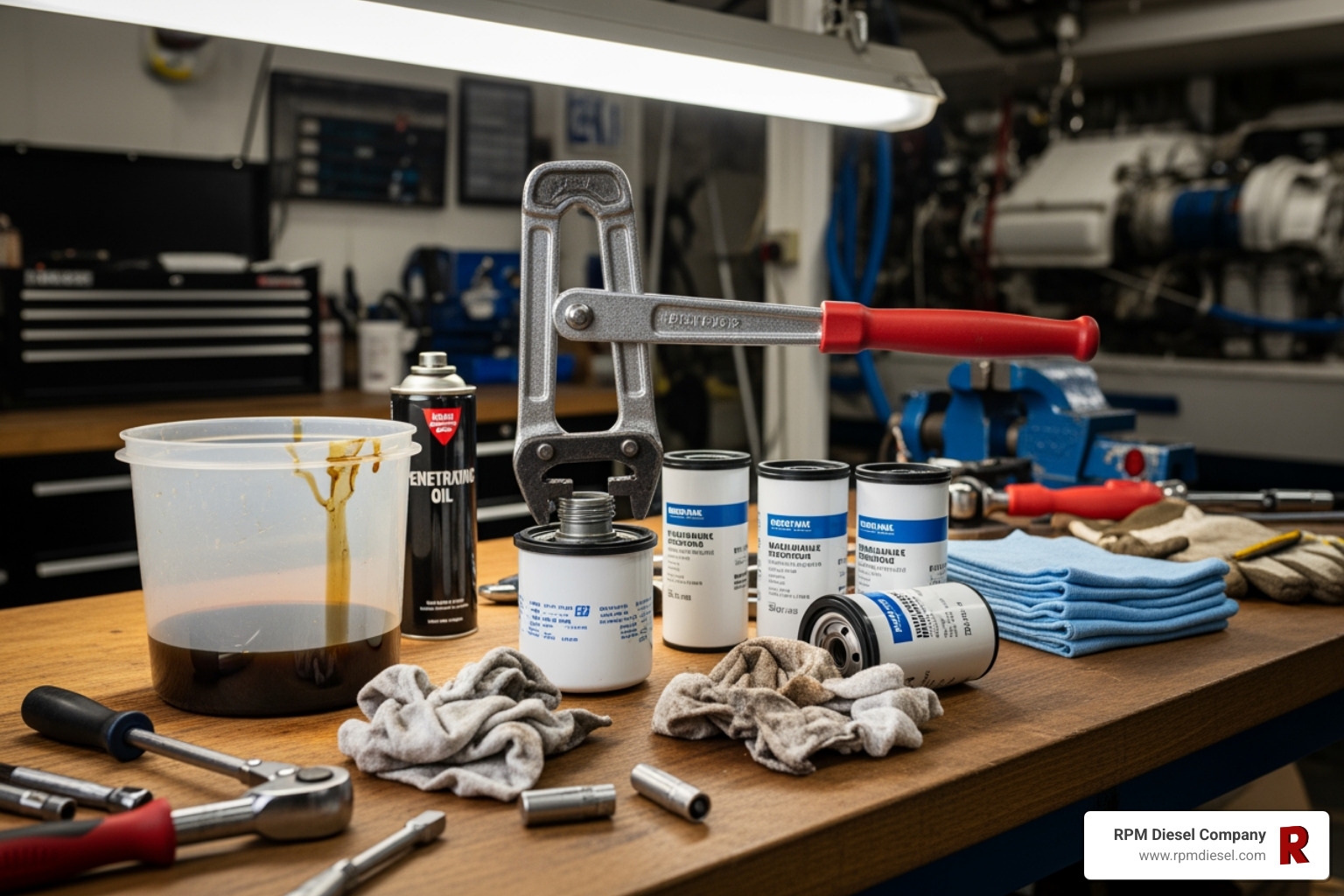 Tools for marine diesel engine filter replacement - diesel engine filter replacement Tools for marine diesel engine filter replacement - diesel engine filter replacement