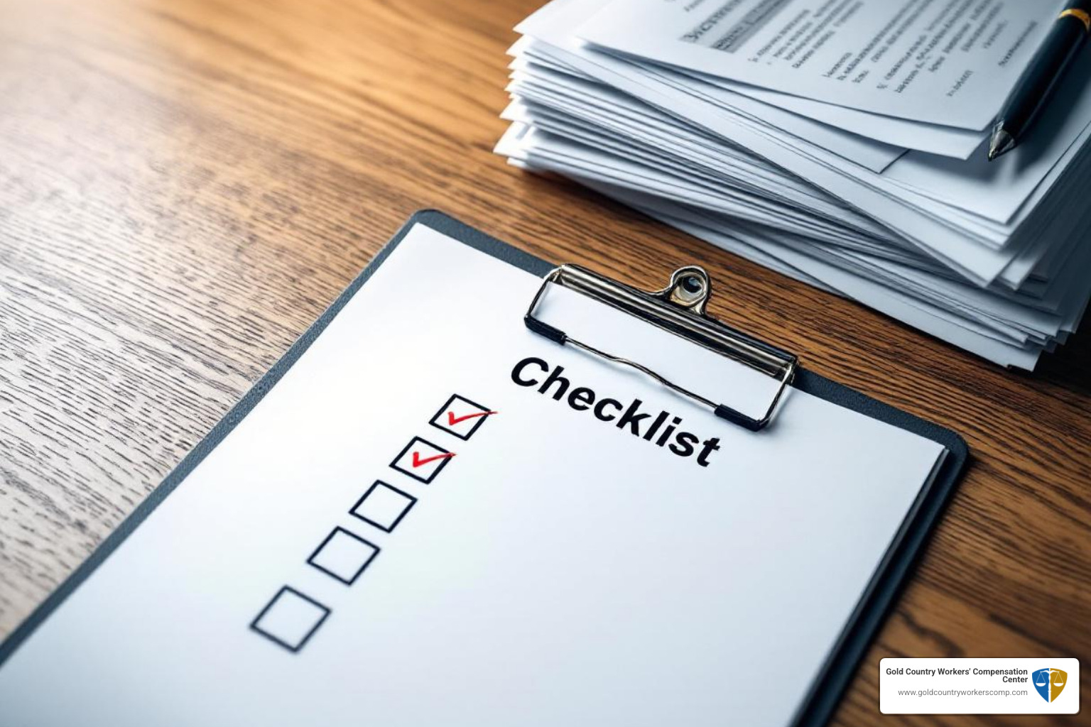 checklist and organized documents - Social Security disability advice