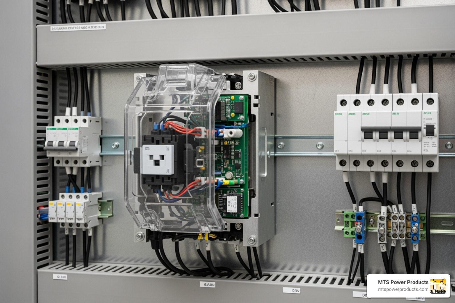 A high-quality automatic transfer switch, like a McPherson Controls model - generators with automatic transfer switches A high-quality automatic transfer switch, like a McPherson Controls model - generators with automatic transfer switches