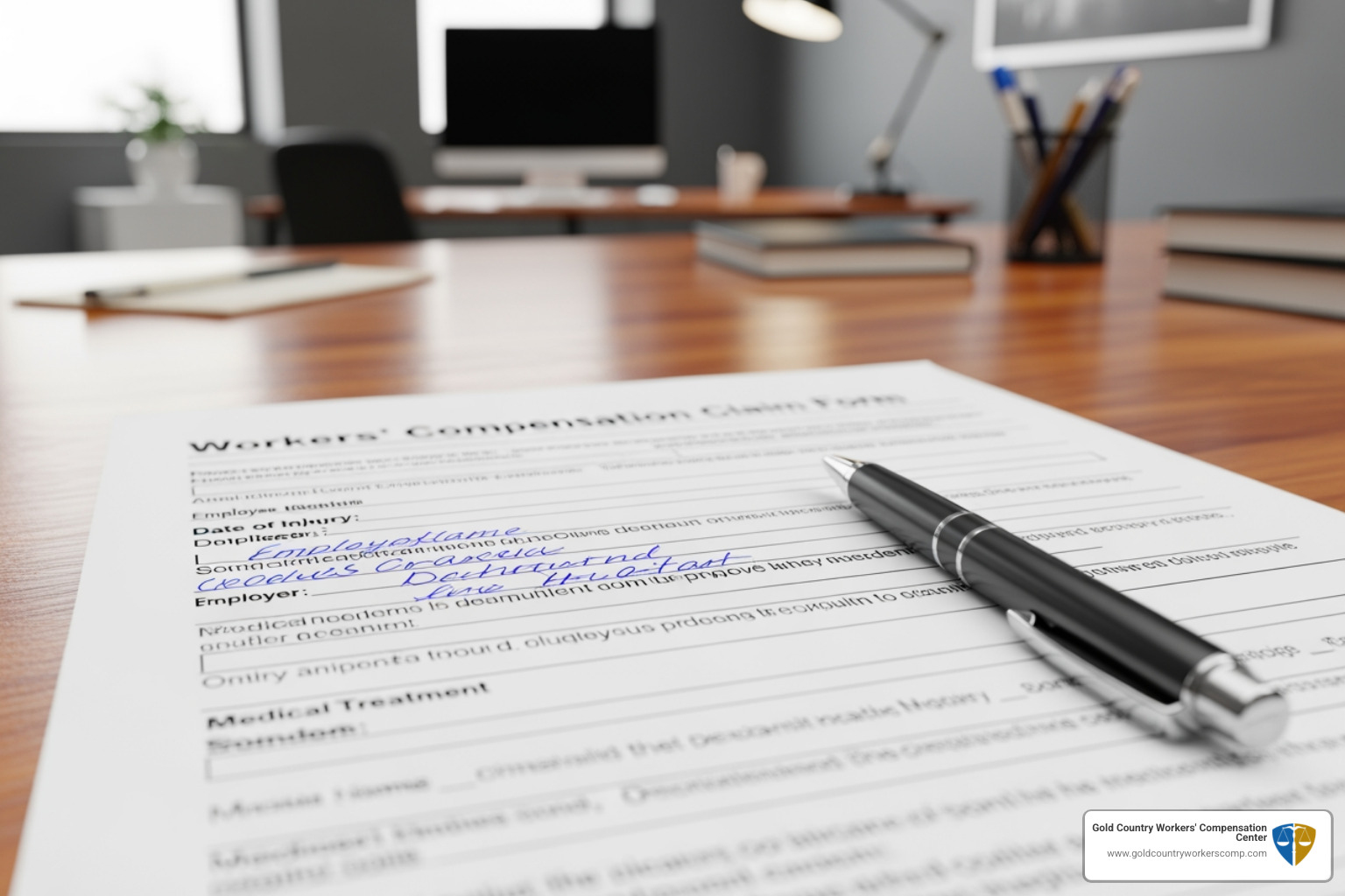 DWC-1 claim form - workers comp attorney roseville ca