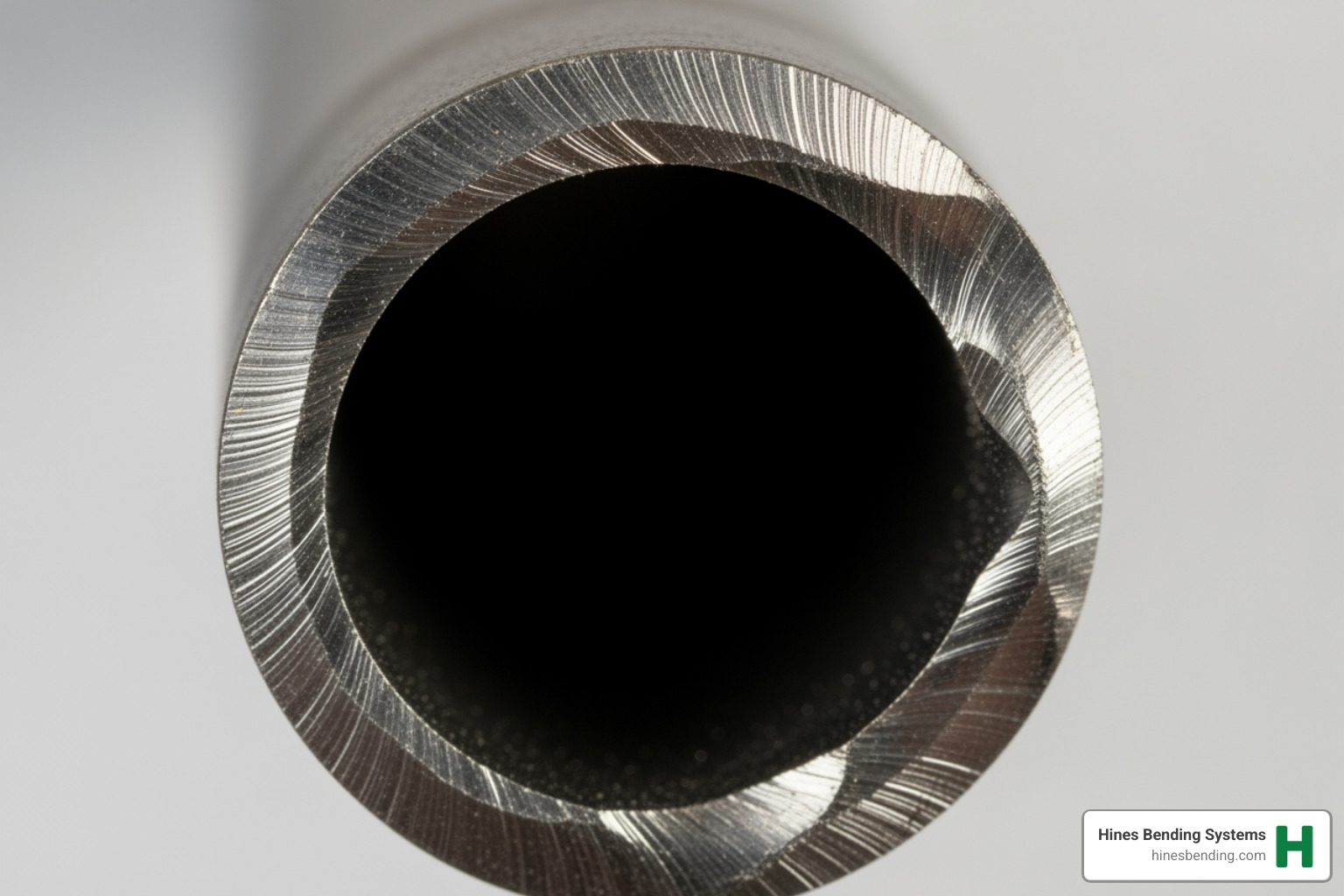 of a tube showing common bending defects like wrinkles and kinks - bending tube