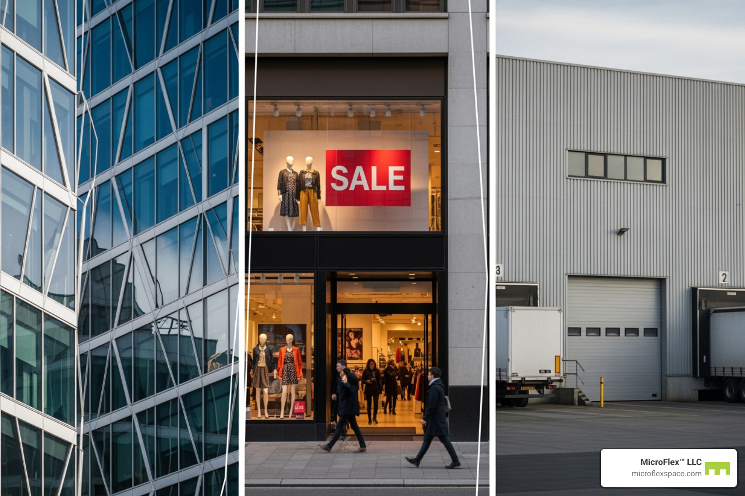 collage of different property types: office, retail, warehouse - commercial property for sale in huntsville al collage of different property types: office, retail, warehouse - commercial property for sale in huntsville al