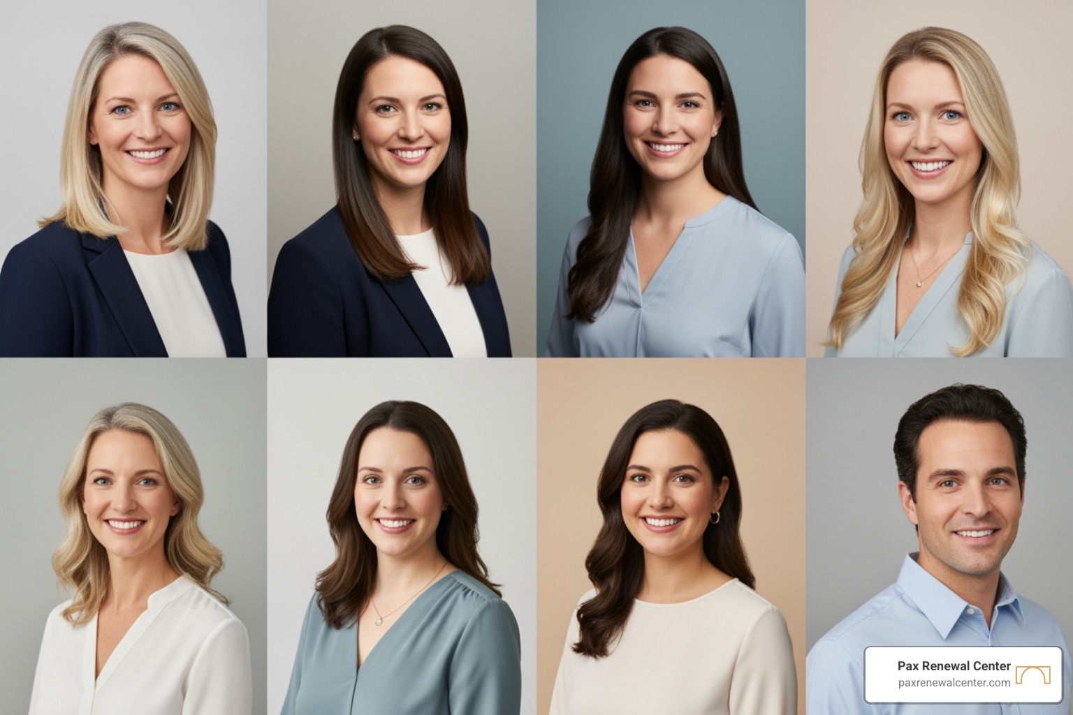 diverse professional therapist headshots - online relationship therapy