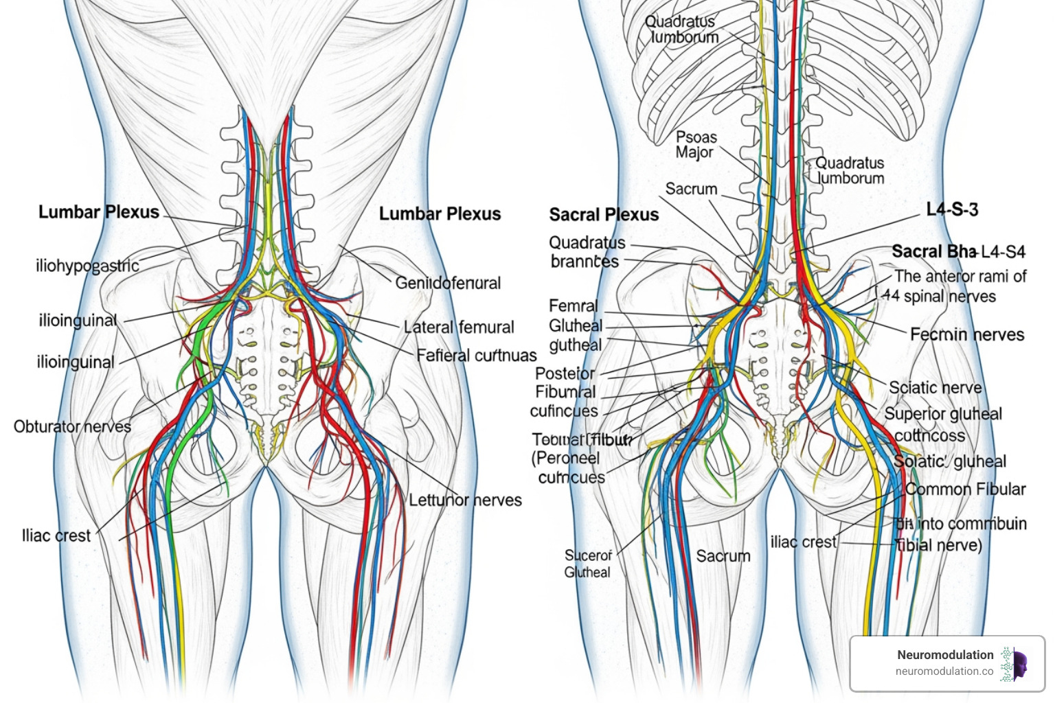 Lumbar and sacral plexuses - Lower extremity blocks